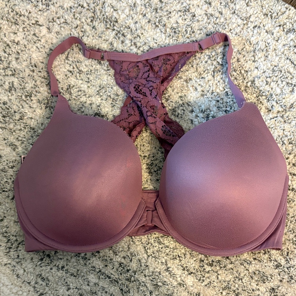 Victoria's Secret Lavender Lace Racerback Bra